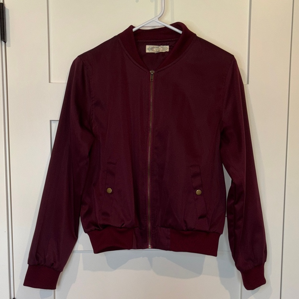 Pink Rose Bomber Jacket